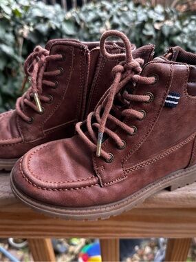 Boy’s Brown Leather Lace-Up Work Boots